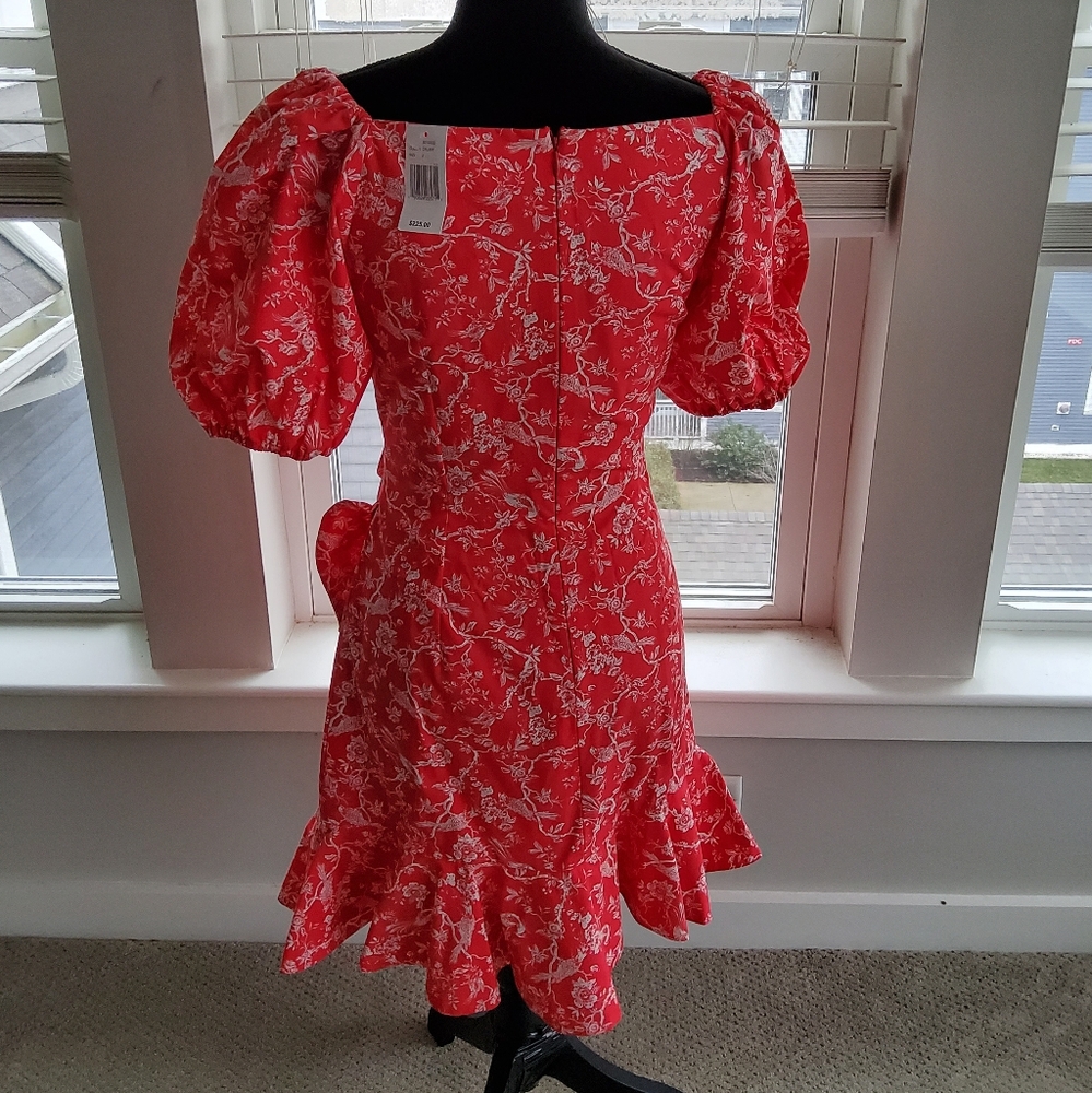 Sachin & Babi Catherine Puff Sleeve Faux Wrap Mini Dress - Picture 3 of 16